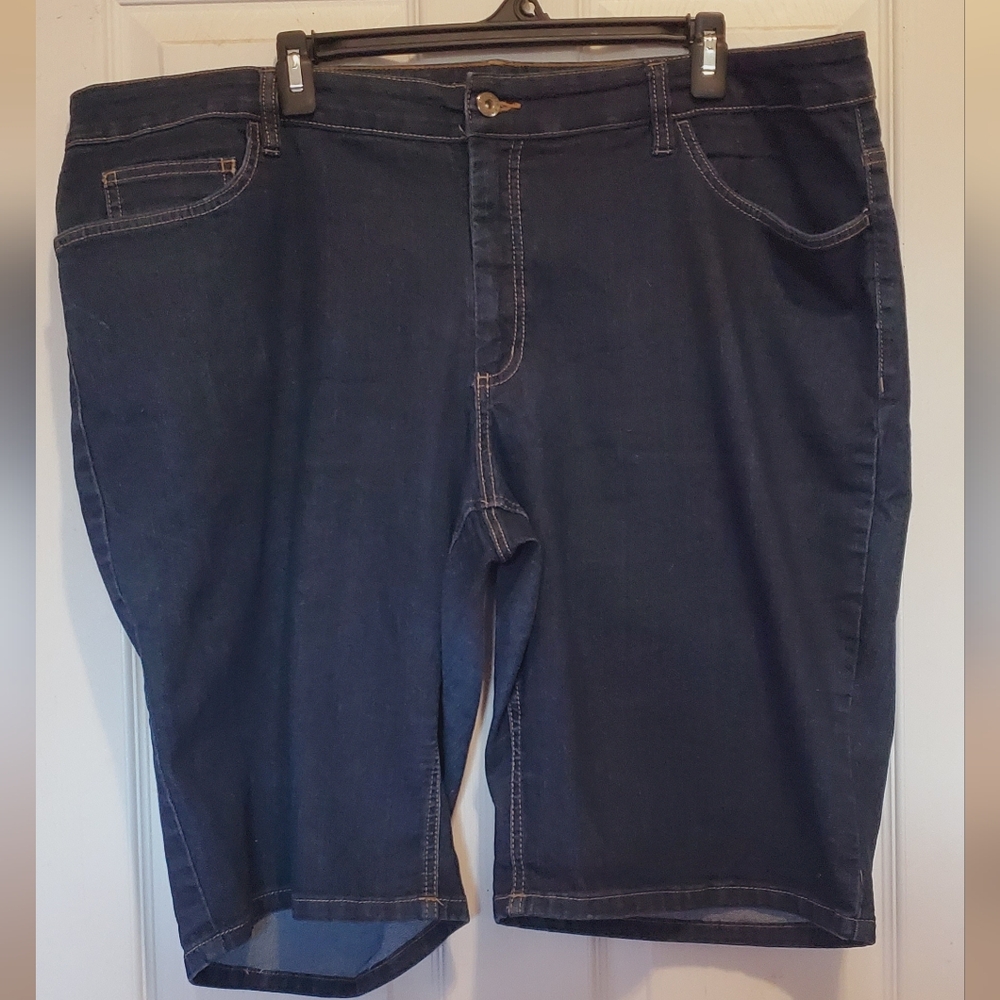 Dark Wash Faded Glory Jean Shorts